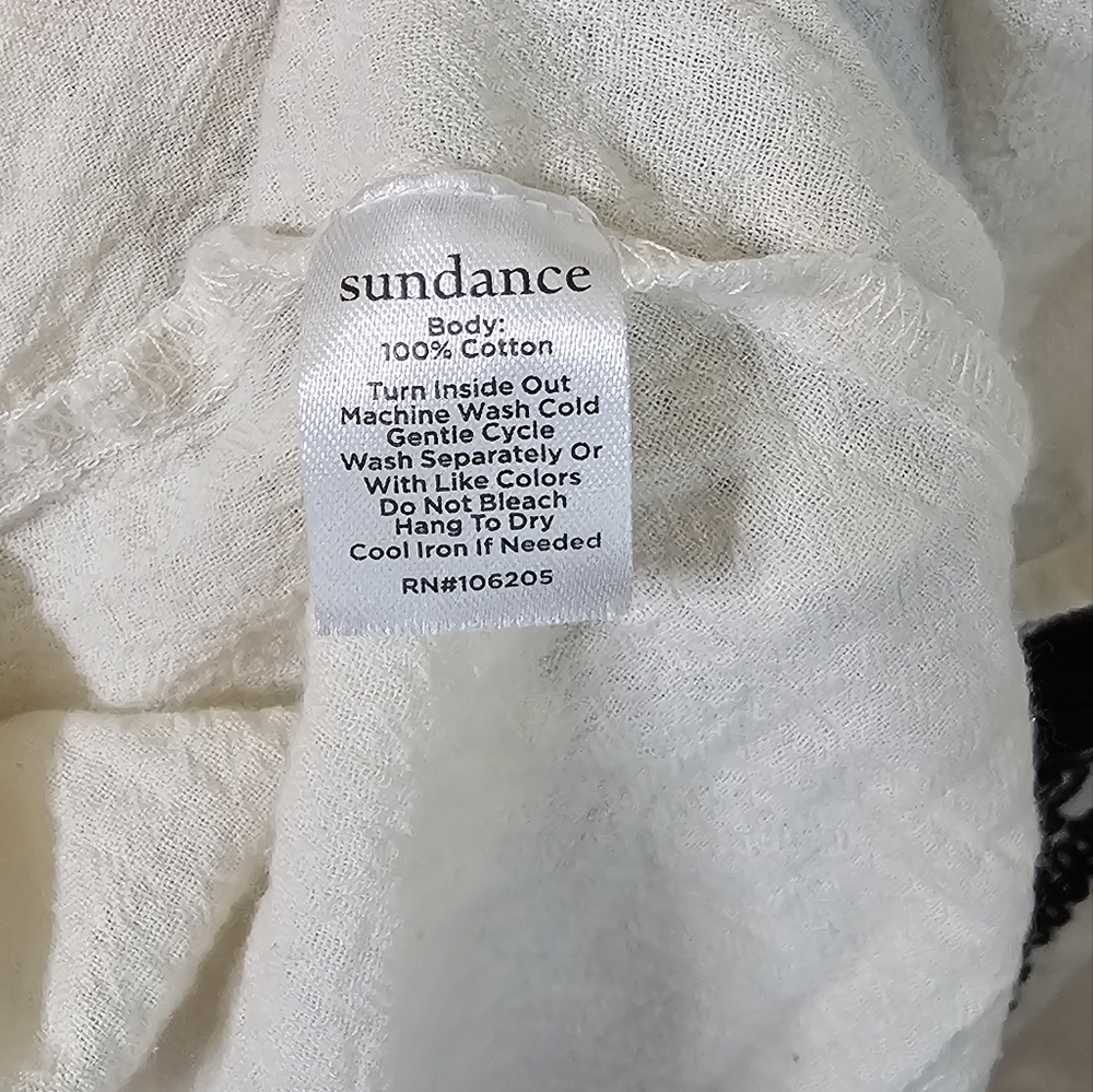 Sundance Blouse Womens XXL Embroidered V-Neck Long Sleeve Pullover Top - Picture 5 of 7